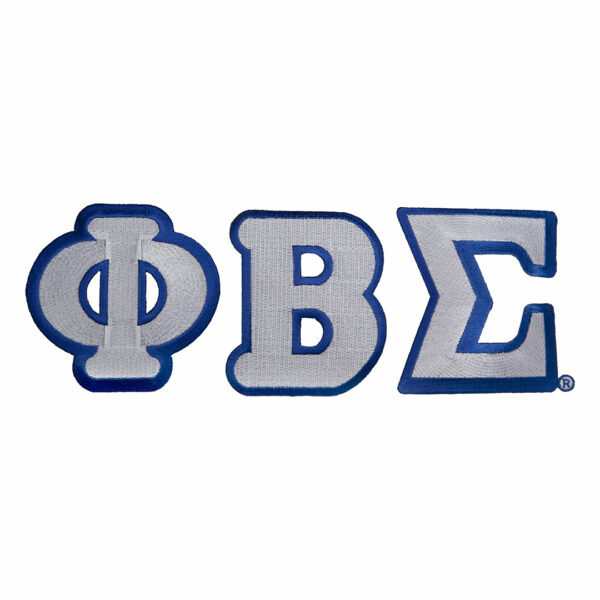Large Letter Patch Sets - Phi Beta Sigma, White
