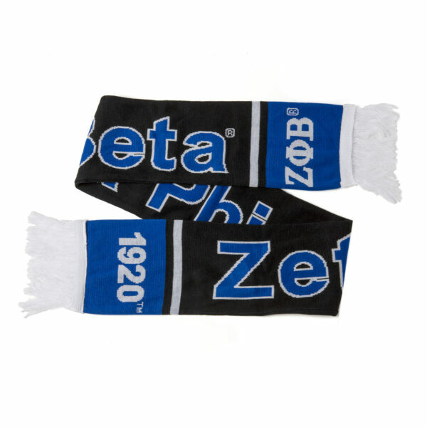 Knit Scarf - Zeta Phi Beta, Black